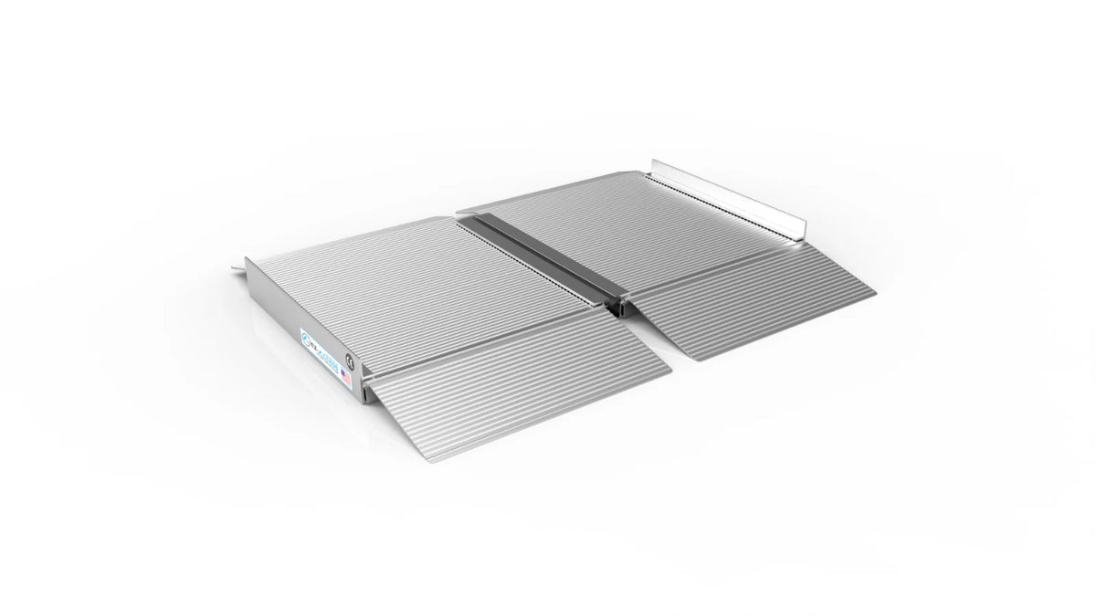 Single Threaded Ramp Single Fold Extruded Tread Portable Wheelchair Ramps. You Can Travel ...